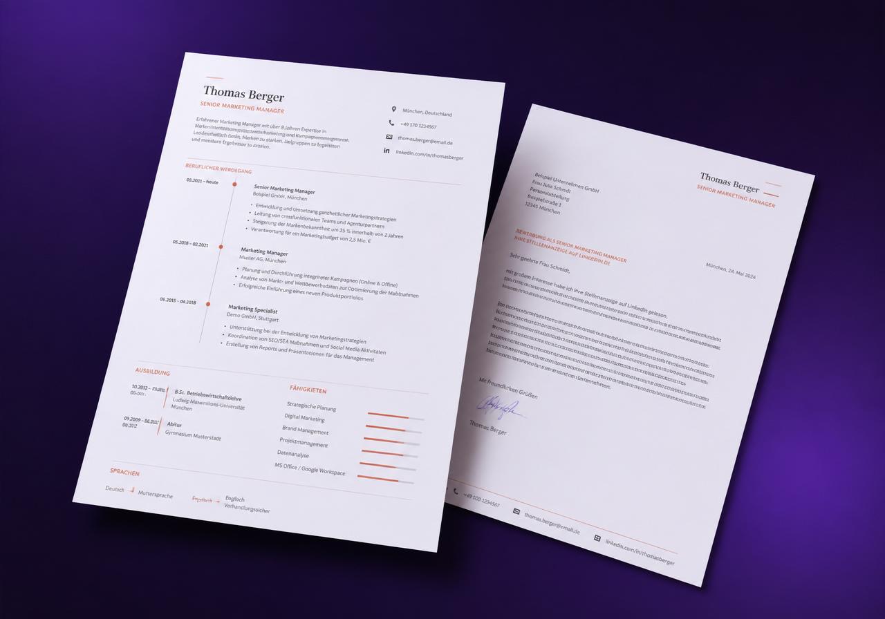 CV template preview